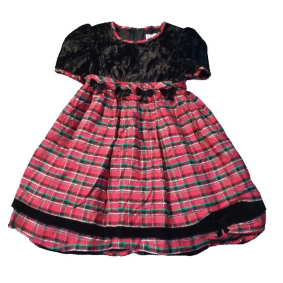 Young Couture by Nicole Vintage Girls Christmas Dress - Picture 1 of 7